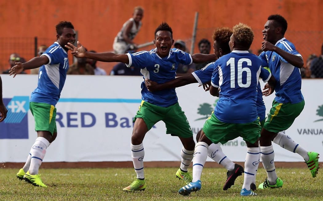 Joe Gise's goal gave Solomon Islands the early lead.