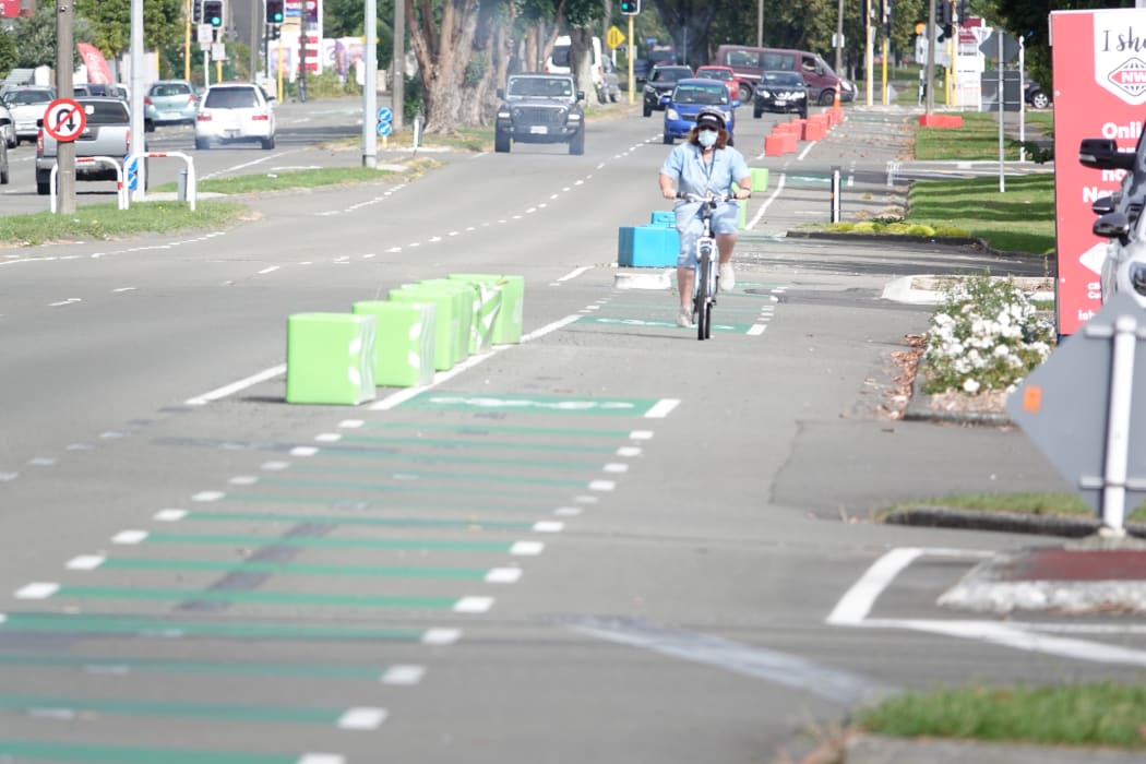 Officials say more people are using the cycleway since the planter box trial began.