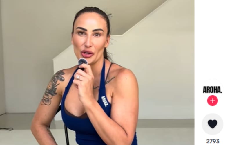 Katie Bourke, founder and owner of Australian activewear label, AROHA.