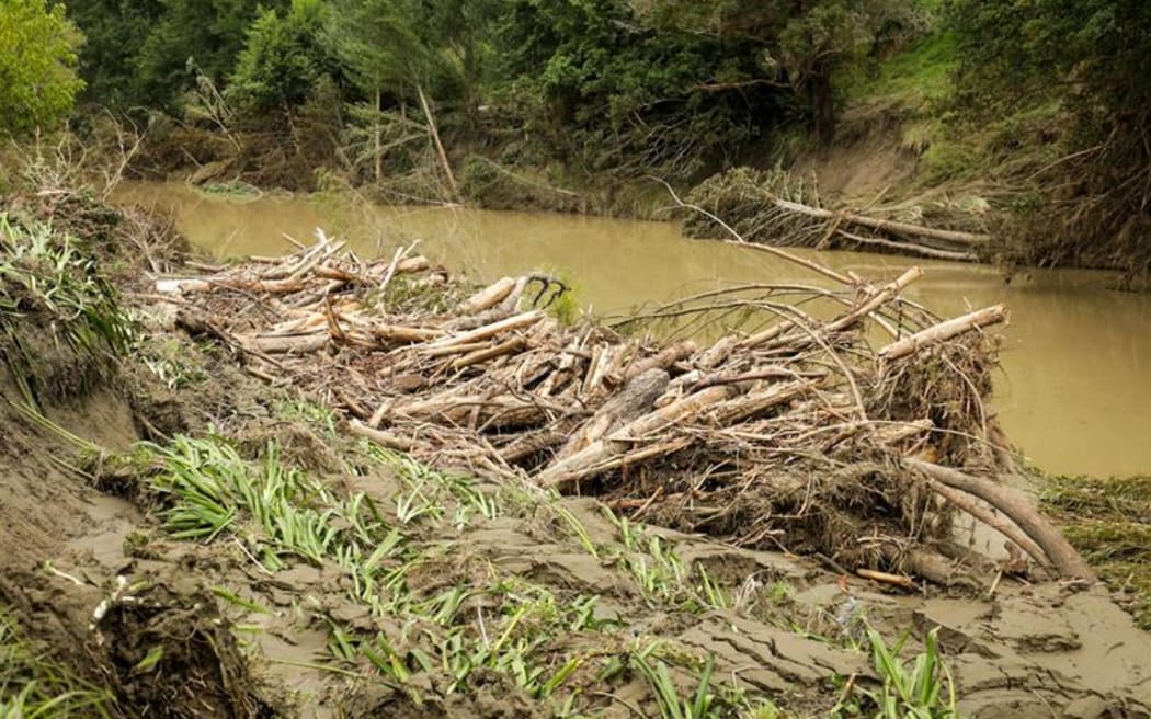 Flood damage around Gisborne