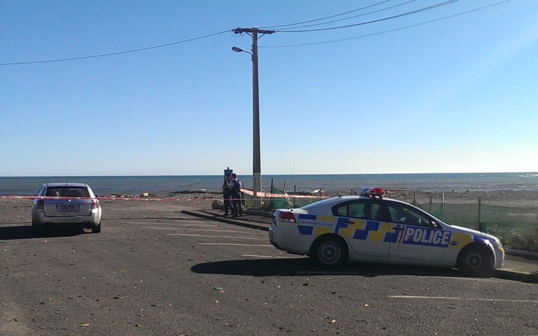 Part of Makara Beach was cordoned off.