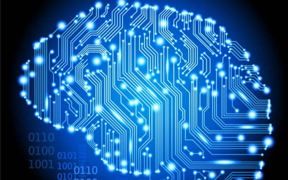 Brain, computer microchip