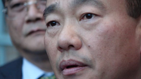 Cissy Chen's brother Philip Chen at the High Court in Auckland after the verdict.