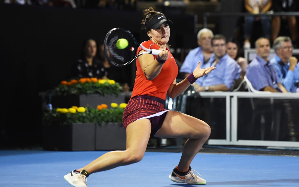 Bianca Andreescu from Canada at the ASB Classic.