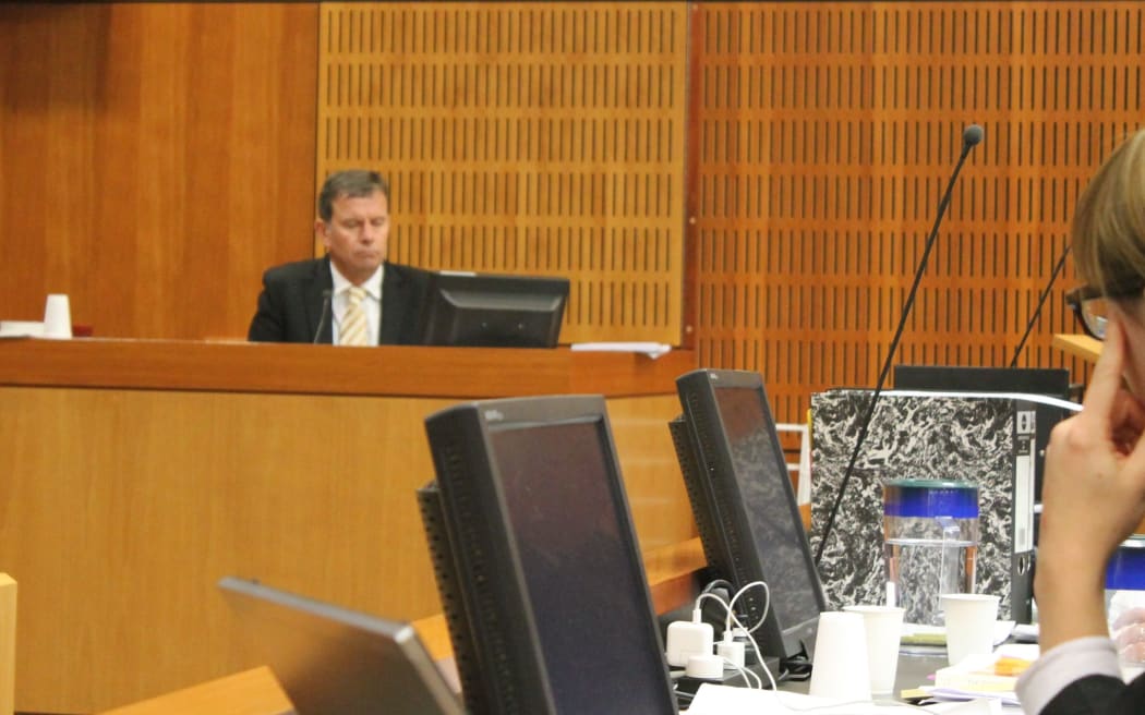 Grant Graham giving evidence on Wednesday.