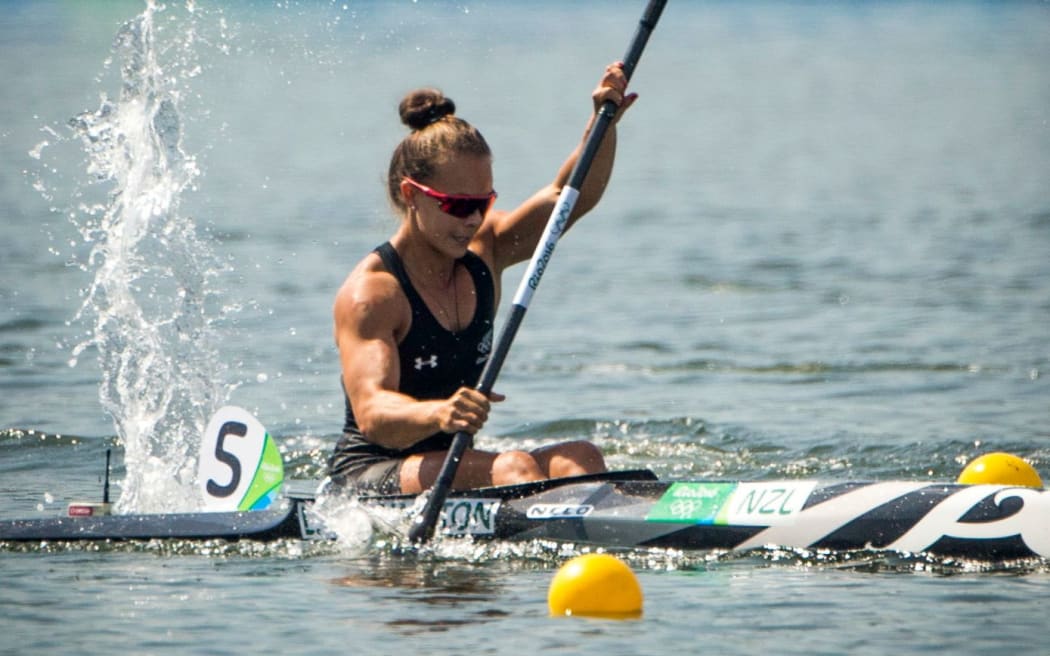 New Zealand's Lisa Carrington in the womens K1 200m, Rio Olympics Games 2016, Rio de Janeiro.