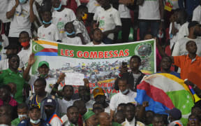 Fans during Cameroun versus Comoros, African Cup of Nations, at Olempe Stadium.