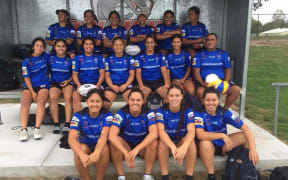 The Fetu Samoa team at training ahead of the Commonwealth Nines Championship.