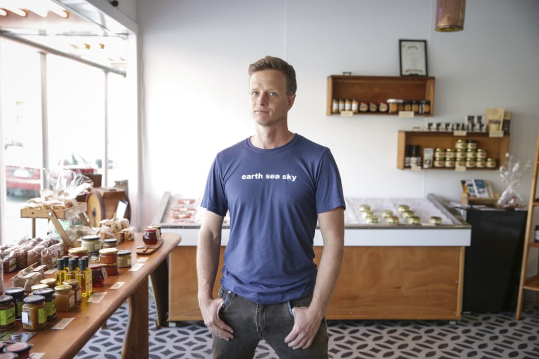 Owner of Kaikoura Cheese, Daniel Jenkins.