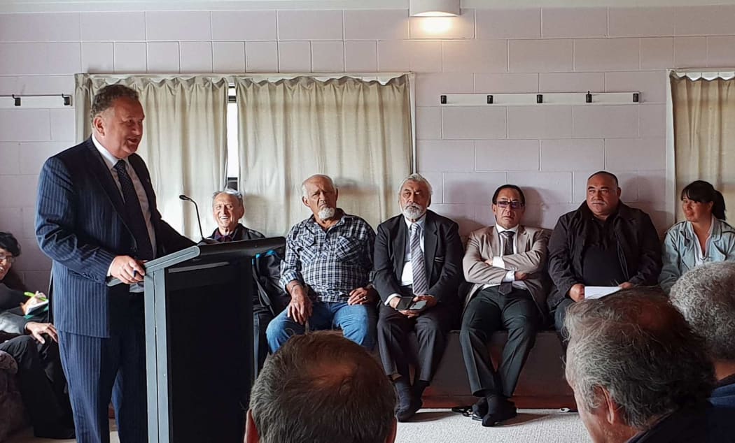 Shane Jones at Waiparera marae