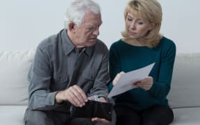 Couple stressed about money