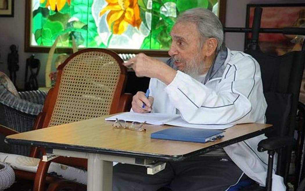 Fidel Castro, 89, in his home in Havana this month.