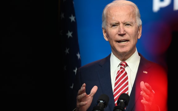 US President-elect Joe Biden pictured on 16 November 2020.