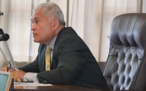 The late executive director of the American Samoa Power Authority, Utu Abe Malae, when he appeared early this year before a Senate committee.