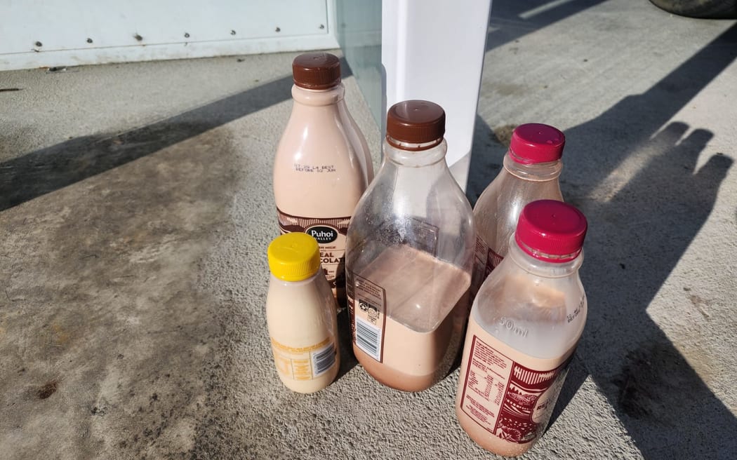 Every few days, flavoured milk is left on top of a particular pump at RD Petroleum's self-service fuel stop in Alexandra.