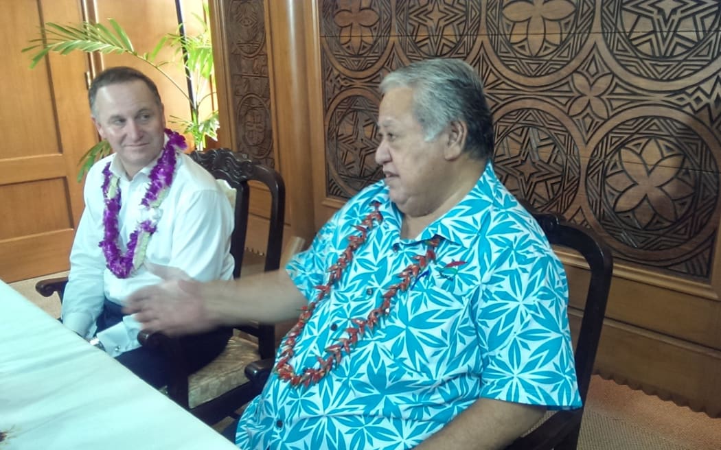 John Key and Tuilaepa Sailele Malielegaoi.