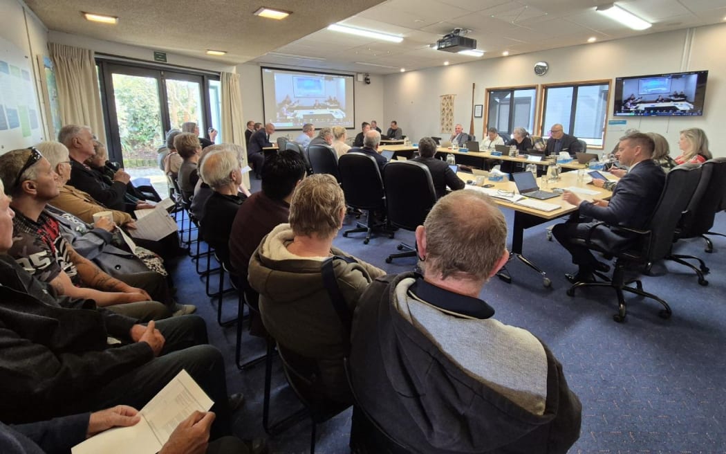 The Central Hawke’s Bay District Council chambers was filled with members of the public for its vote on Maori wards