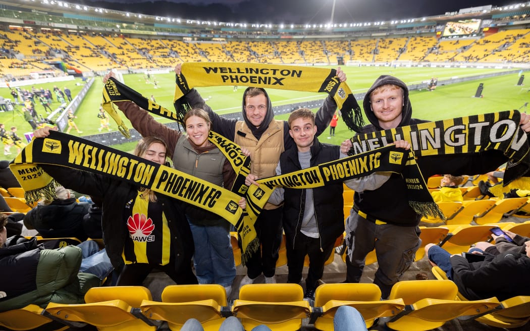 Fans during the A-League Men’s Semi Final 1 (2nd leg) - Wellington Phoenix v Melbourne.