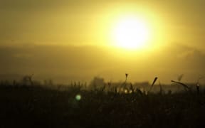 The sun sets over the Port of Honiara in Solomon Islands.