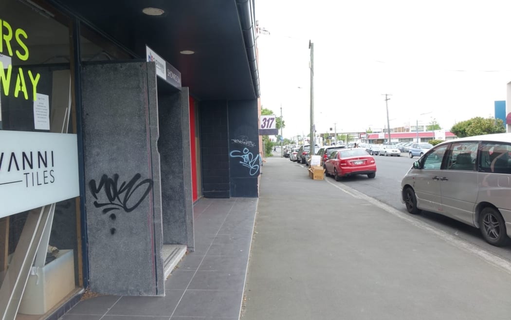 The app allows users to take a picture of tagging and log it for clean-up crews.