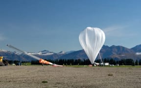 A super pressure balloon with the EUSO-2 payload is prepared for launch from Wānaka, New Zealand, during NASA’s campaign in 2023.