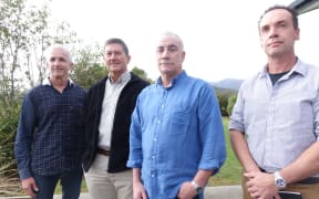 Adviser to the minister Rob Fyfe, agency chief executive Dave Gawn, operations manager Dinghy Pattinson, team leader Stu McGregor.