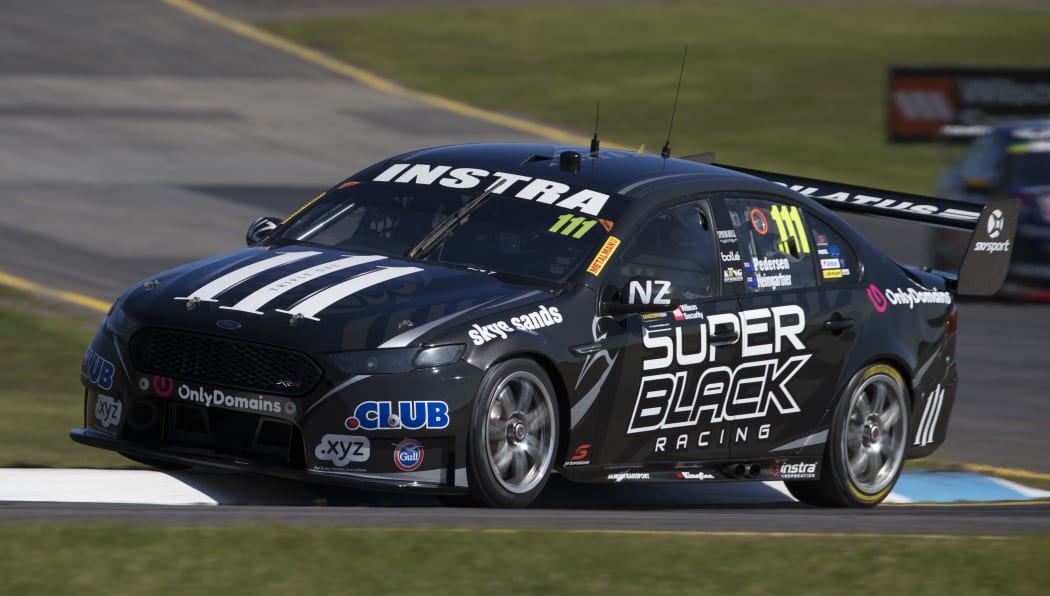 The Super Black Racing Ford V8 in action at the recent Sandown 500
