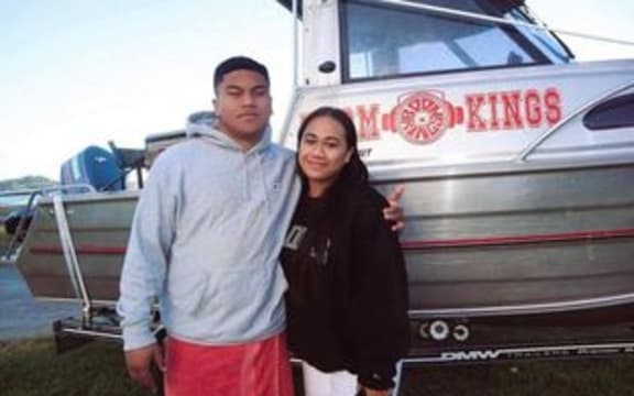 Monica Seve and her boyfriend.