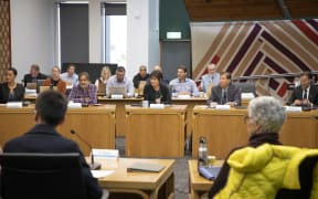 The Rotorua Lakes Council Strategy, Policy and Finance committee meeting on Thursday. Photo / Andrew Warner / Rotorua Daily Post [via ldr single use only]