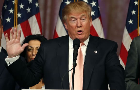 Republican presidential candidate Donald Trump
