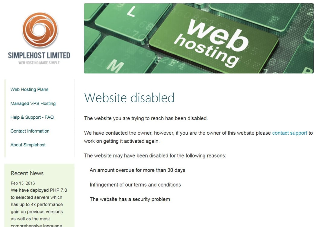 The New Zealand National Front website has been taken down in the wake of the Christchurch terror attacks.