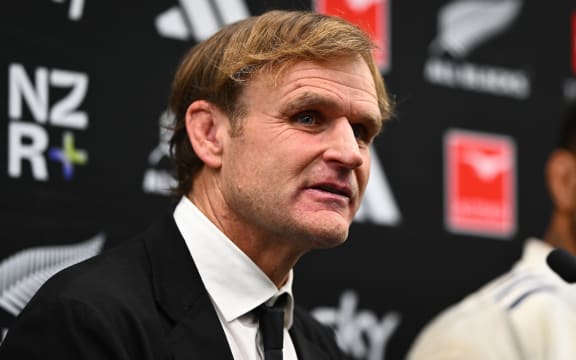 New Zealand head coach Scott Robinson, Lipovitan-D Series, New Zealand All Blacks v France.