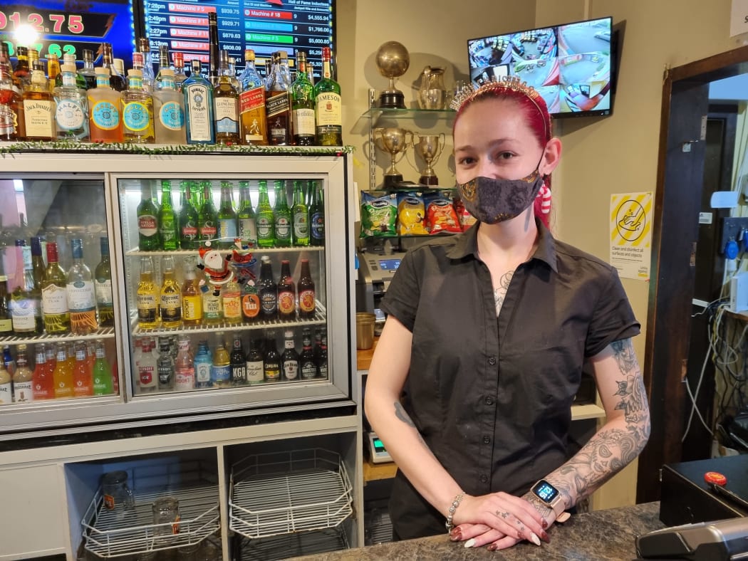 The Club Hotel facilities manager Samantha Hancock doesn't anticipate trouble from punters.