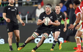 All Blacks Luke Jacobson. 2021.