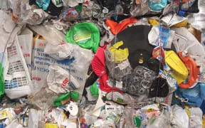 A fill of mixed grades of plastic.