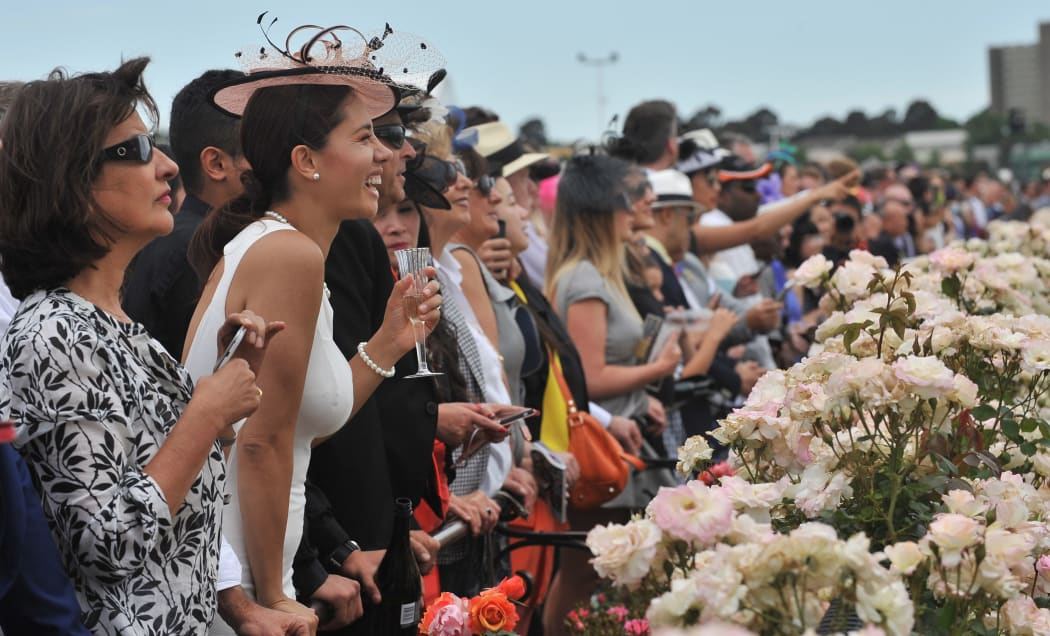 Racegoers at the 2014 Melbourne Cup.
