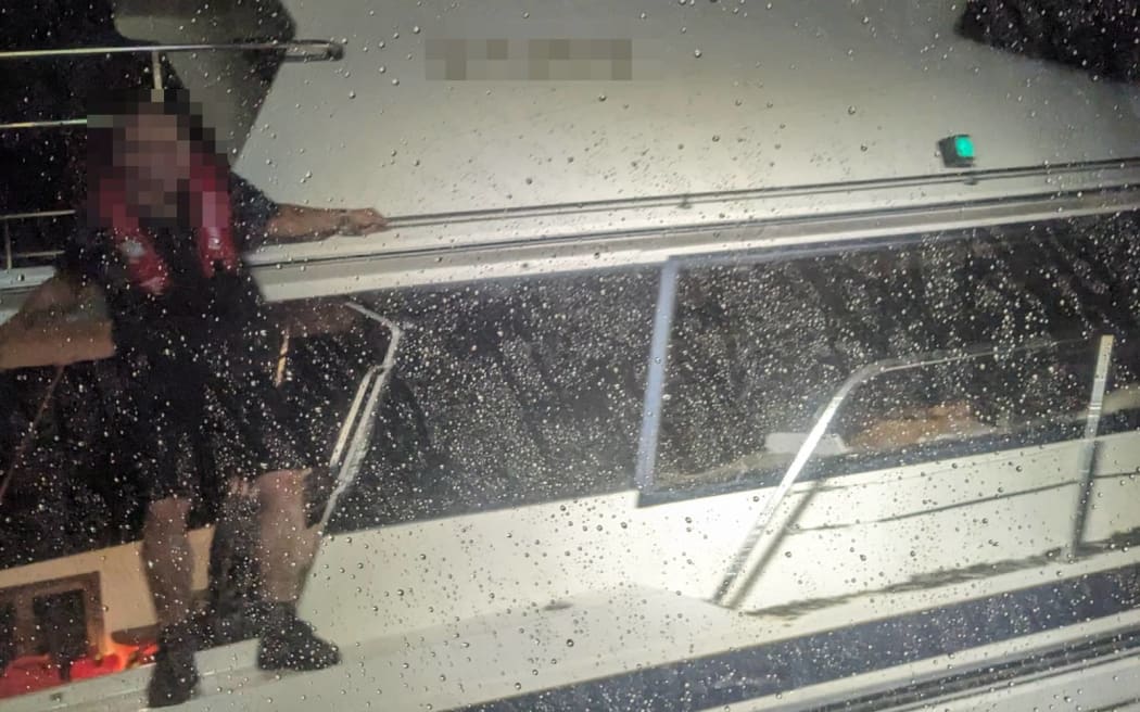 A man rescued from rough waters in the Hawke's Bay area on Tuesday night.