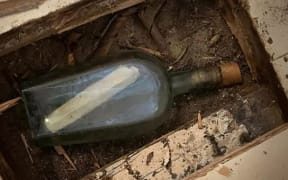 Peter Allan cut around the bottle without knowing it was there