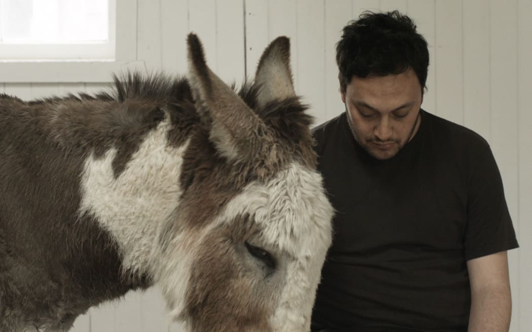 Shannon Te Ao in a still from his winning video.