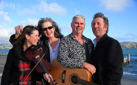 Hobnail band photoshoot in Days Bay, Wellington, New Zealand on Sunday, 19 June 2016. Photo: Dave Lintott / lintottphoto.co.nz