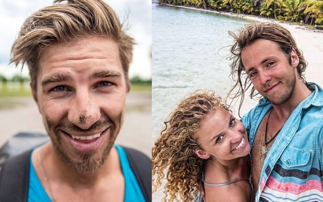 Vloggers (from left) Ryker Gamble, Megan Scraper and Alexey Lyakh were all killed when they slipped over the edge of a Canadian waterfall.