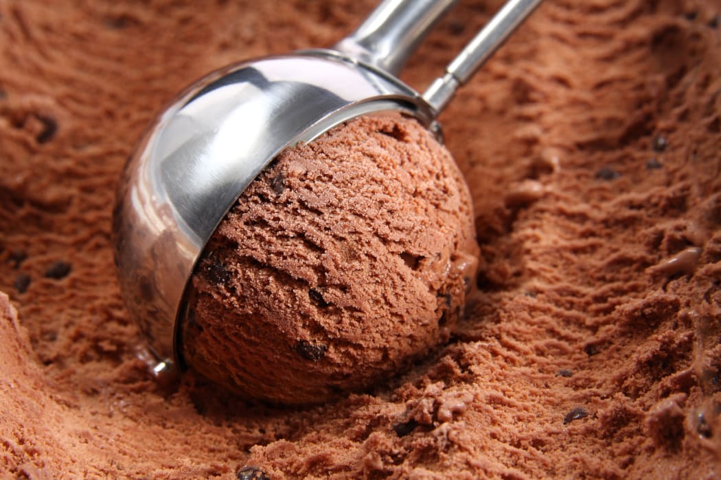 13149285 - chocolate ice cream scoop