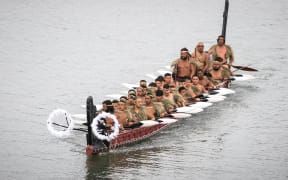 He Kaupapa Waka Waka taua at Waitangi 2020.