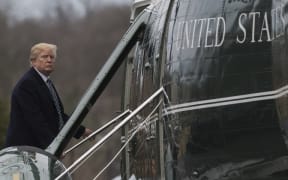 US President Donald Trump boards Marine One following his annual physical at Walter Reed National Military Medical Center.