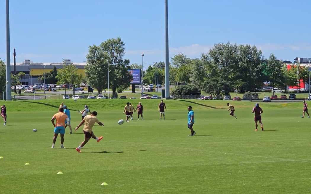 Moana Pasifika at training.