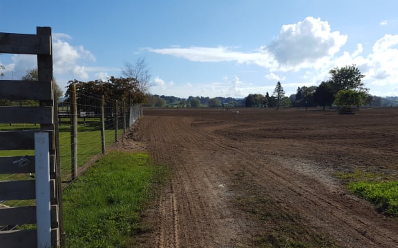 Ploughed and resown field April 2017