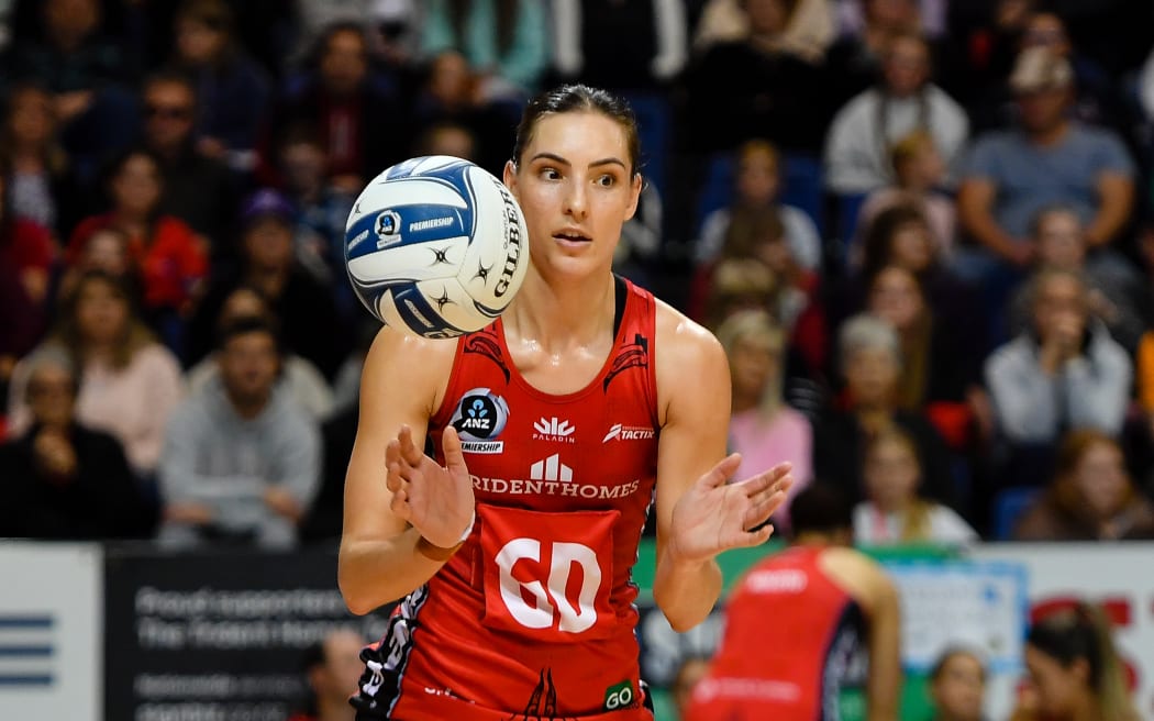 Karin Burger of the Tactix during the ANZ Premiership netball match, Tactix Vs Stars, Christchurch Arena, Christchurch, New Zealand, 7th May 2023. Copyright photo: John Davidson / www.photosport.nz