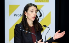 Prime Minister Jacinda Ardern speaks to media  at Parliament on September 02, 2021 in Wellington, New Zealand.