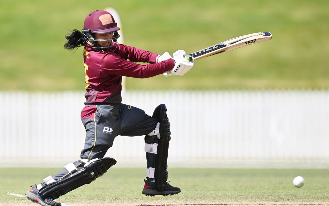 Nensi Patel playing for Northern Districts.