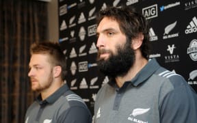All Blacks Sam Cane and Sam Whitelock.